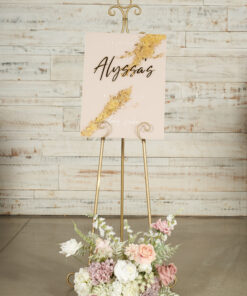 image of Custom Welcome Sign & Flowers