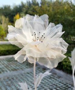 image of a Giant White Fabric Flower