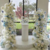 image of a baby blue christening package