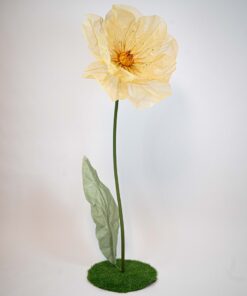 image of a giant yellow silk flower