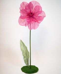 image of a fuchsia silk flower
