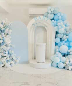 image of a baby shower in blue shower