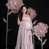 3 Blush Single Giant Silk Flowers