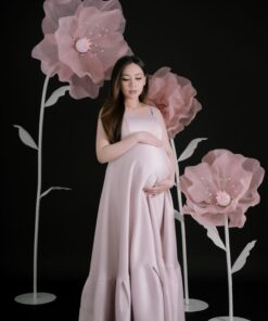 3 Blush Single Giant Silk Flowers