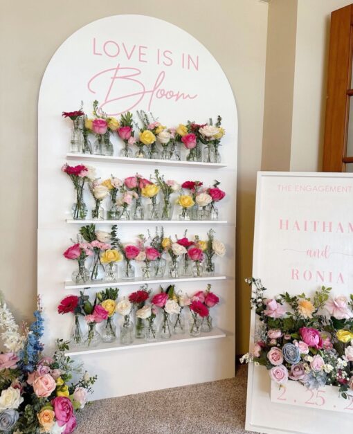 Love is in Bloom Display Wall