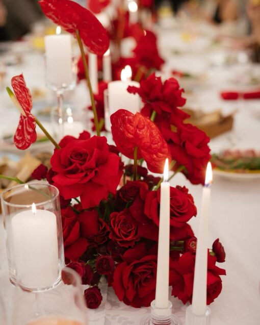 Red Floral Centerpiece