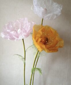 3 Flowers on a Metal Base