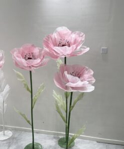 3 Blush Pink Silk Flowers