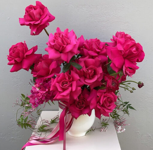 Fuchsia Flower Centerpiece