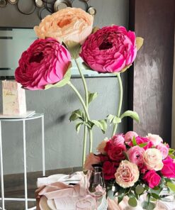 3 Baby Pink & Fuchsia Blooms