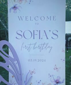 Butterfly Welcome Sign