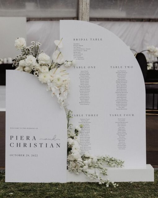 White Blossom Seating Chart