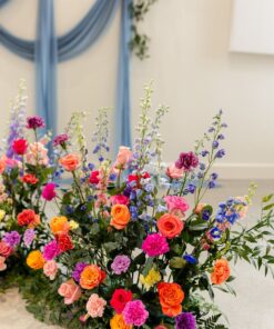 Hot Pink & Orange Florals