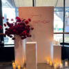 Elegant Red & White Birthday