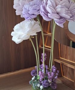 4 Lilac & White Flowers