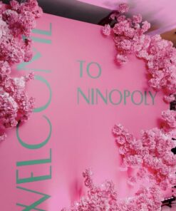 Pink Floral Welcome Wall