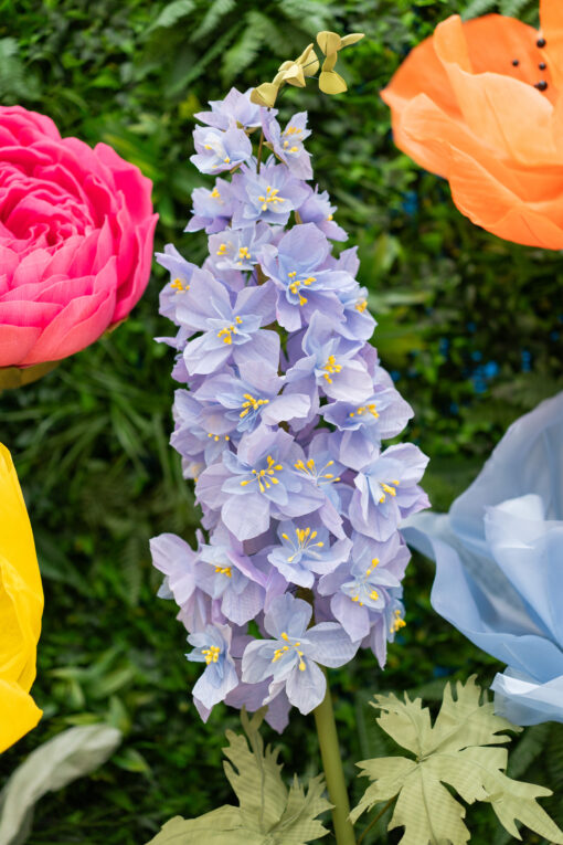 1 Purple Delphinium Flower