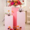 Pink Gradient Plinth Display