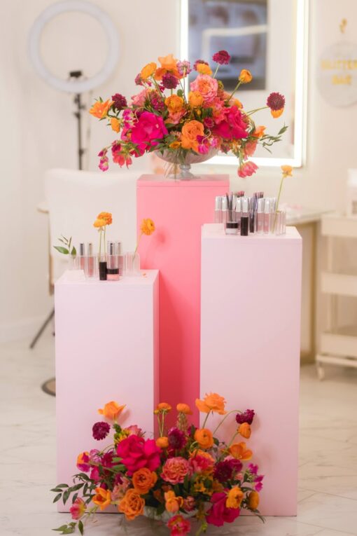 Pink Gradient Plinth Display