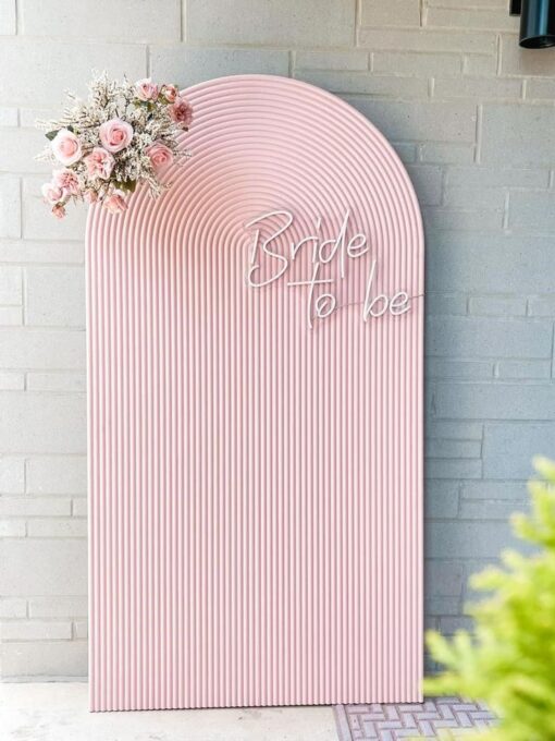 Rippled Pink Arch Backdrop