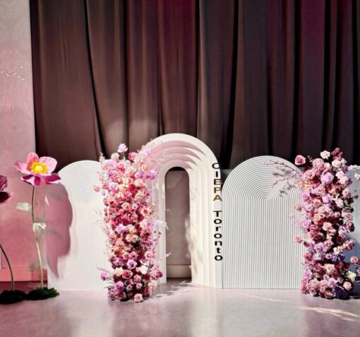 Elegant Arch Floral Display