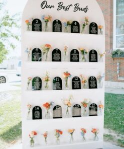 Floral Seating Chart Wall