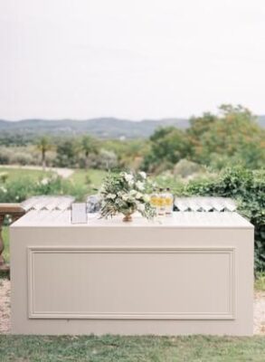 Ivory Panel Bar Table