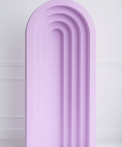 Lavender Layered Arch Backdrop