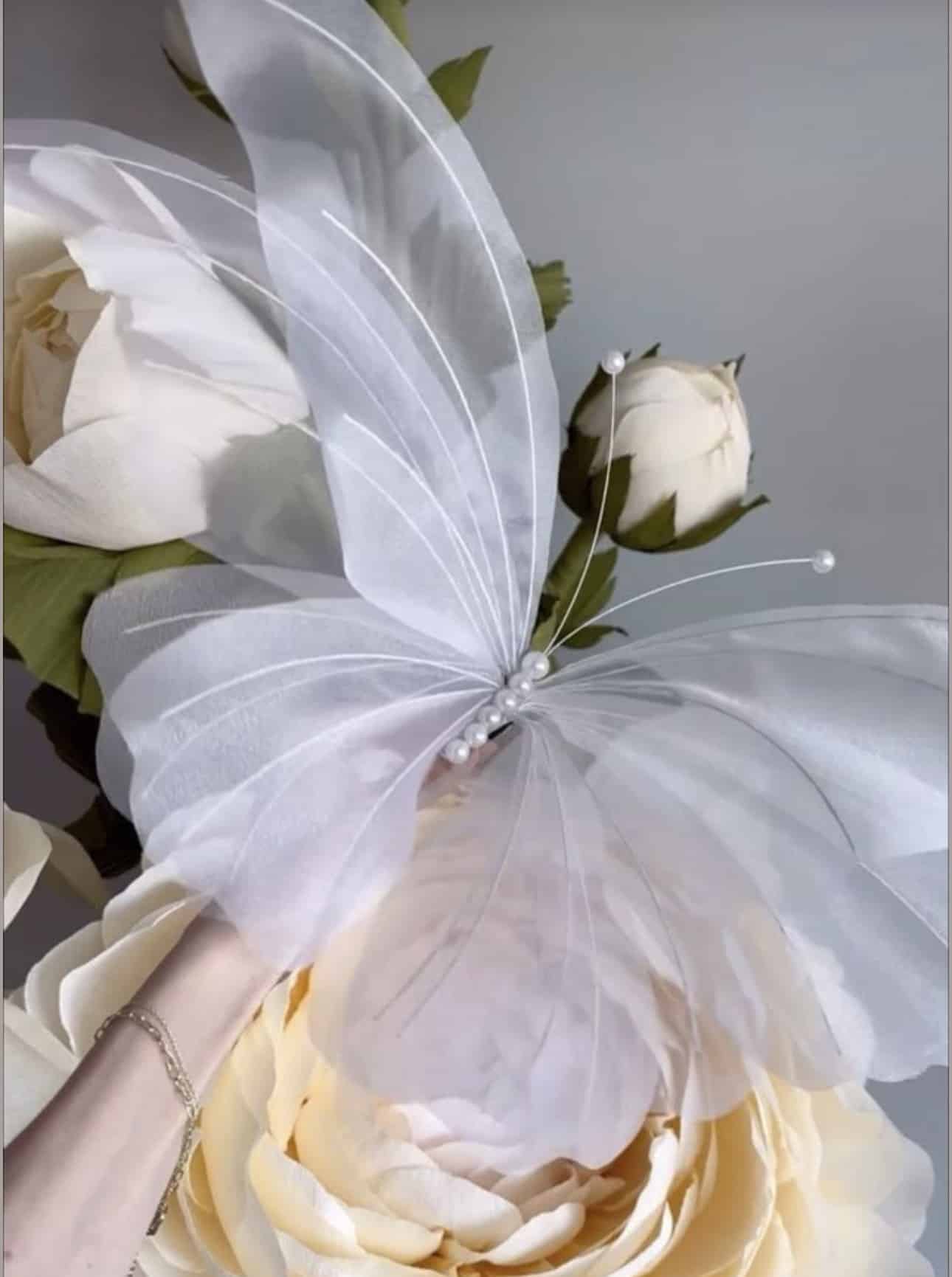 Giant Butterfly and Floral Bush - Image 2