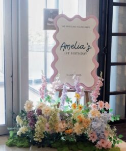 Flower Garden Welcome Sign 