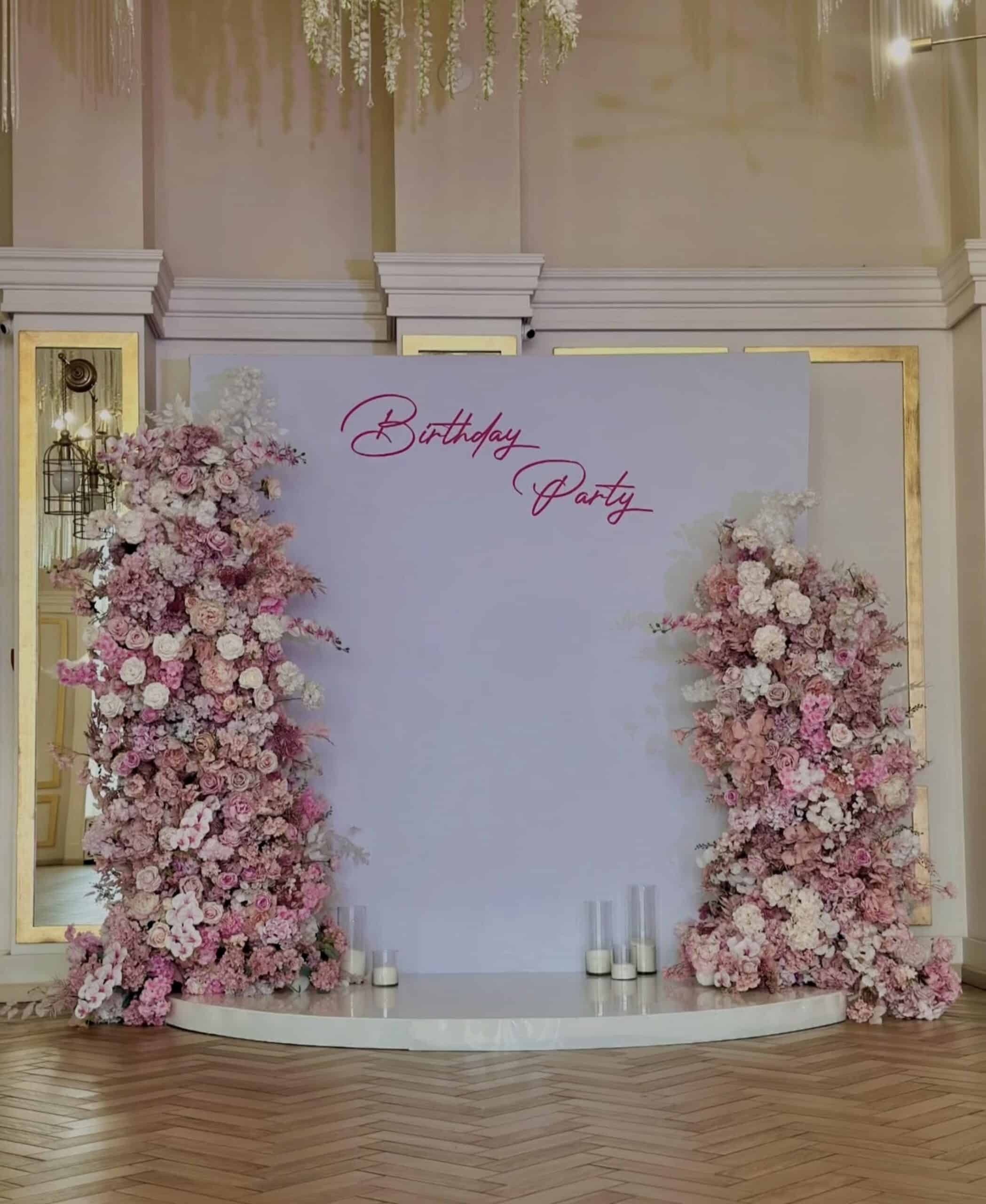 Elegant Birthday Party Backdrop