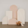 Modern Blush & Ivory Backdrop Set