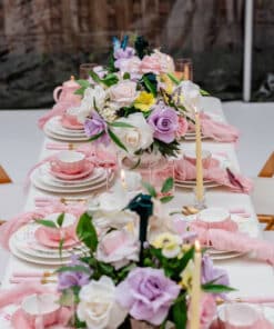 Elegant Pastel Garden Centerpiece