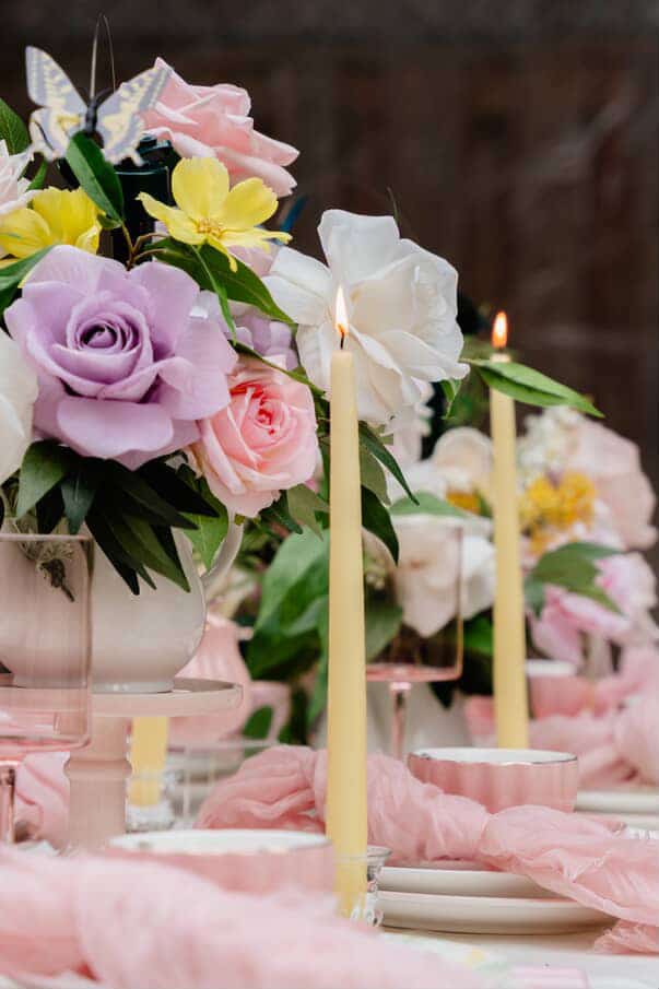 Elegant Pastel Garden Centerpiece - Image 4