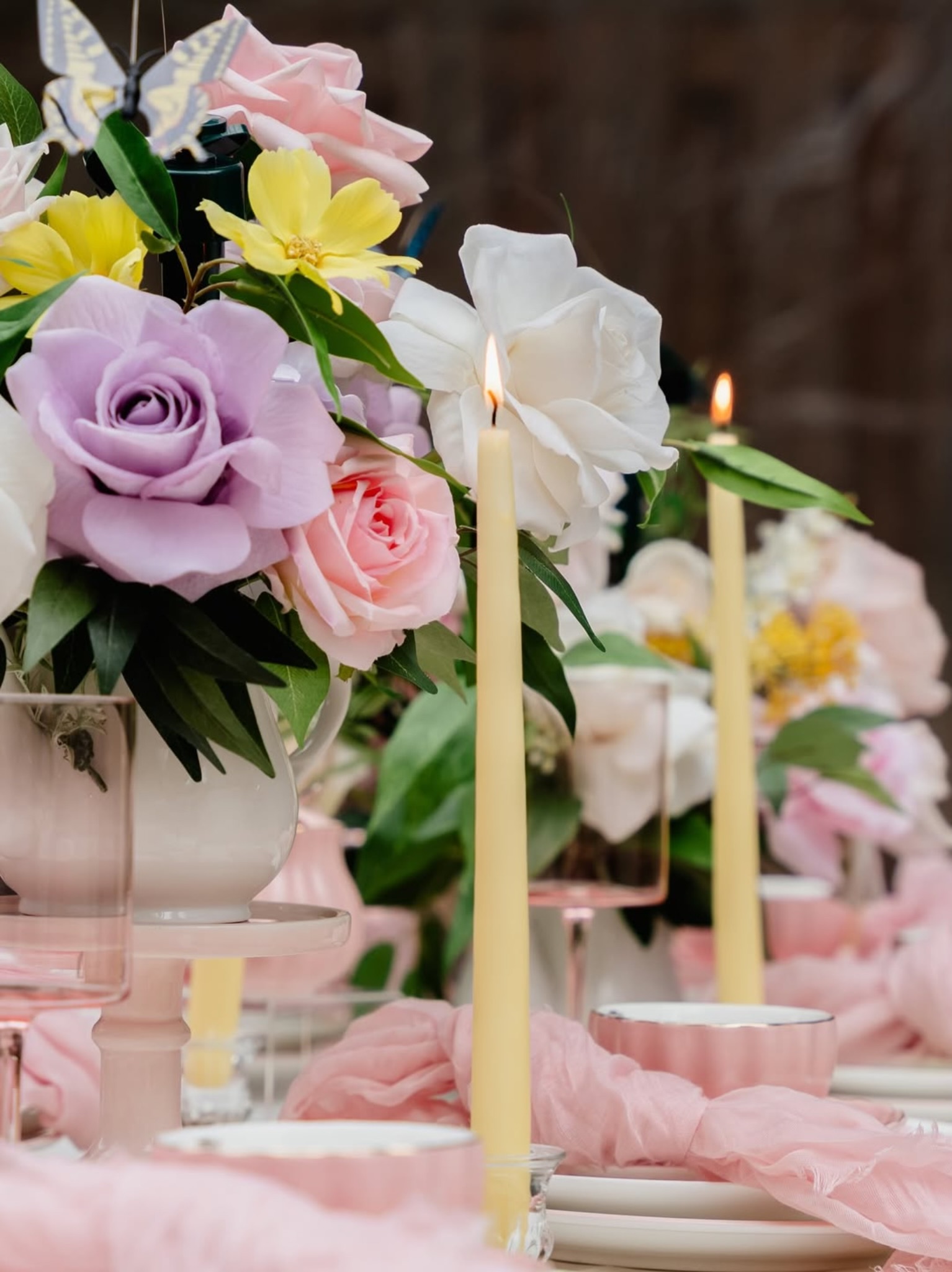 Elegant Pastel Garden Centerpiece - Image 6