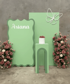 Ariana Green Backdrop Setup
