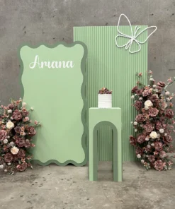 Ariana Green Backdrop Setup