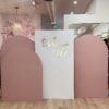Blush and White Backdrop Package