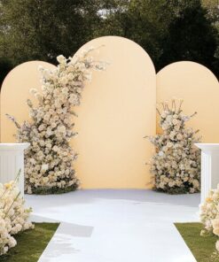 Yellow Floral Arch Setup