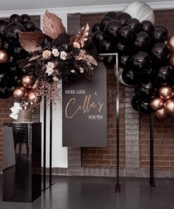 Black and Copper Balloon Package