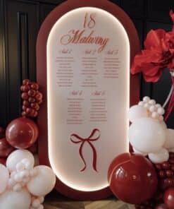 Elegant Scarlet Seating Chart