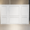 Elegant White Paneled Backdrop