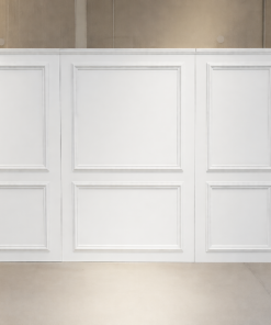 Elegant White Paneled Backdrop