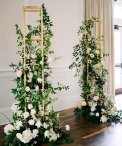 Gold Floral Frame Towers