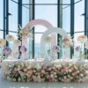 Elegant Floral Head Table Setup