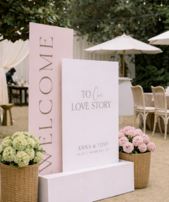 Love Story Welcome Display