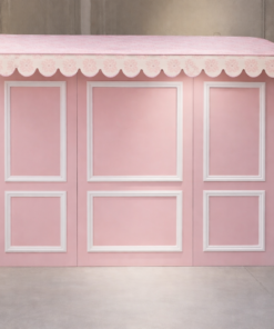 Blush Boutique Dessert Wall AI-generated mock up