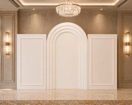 Modern Luxe Arch Panel AI-generate conceptual mockup