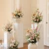 Elegant Pastel Plinth Florals