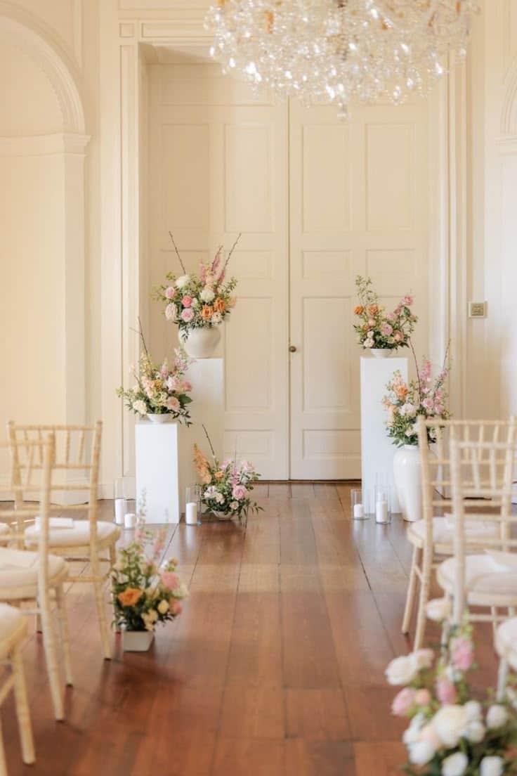 Elegant Pastel Plinth Florals - Image 2